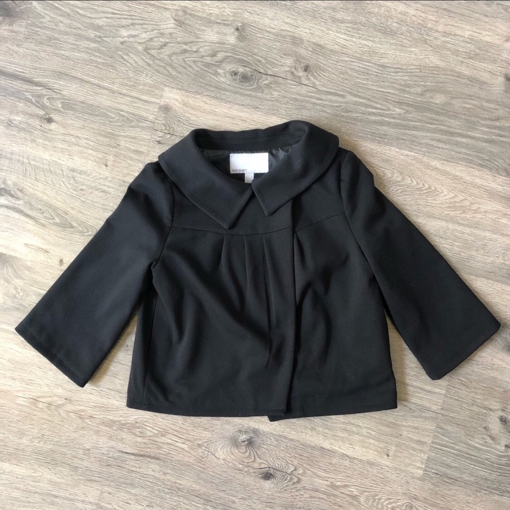 Old Navy Black Cape Coat